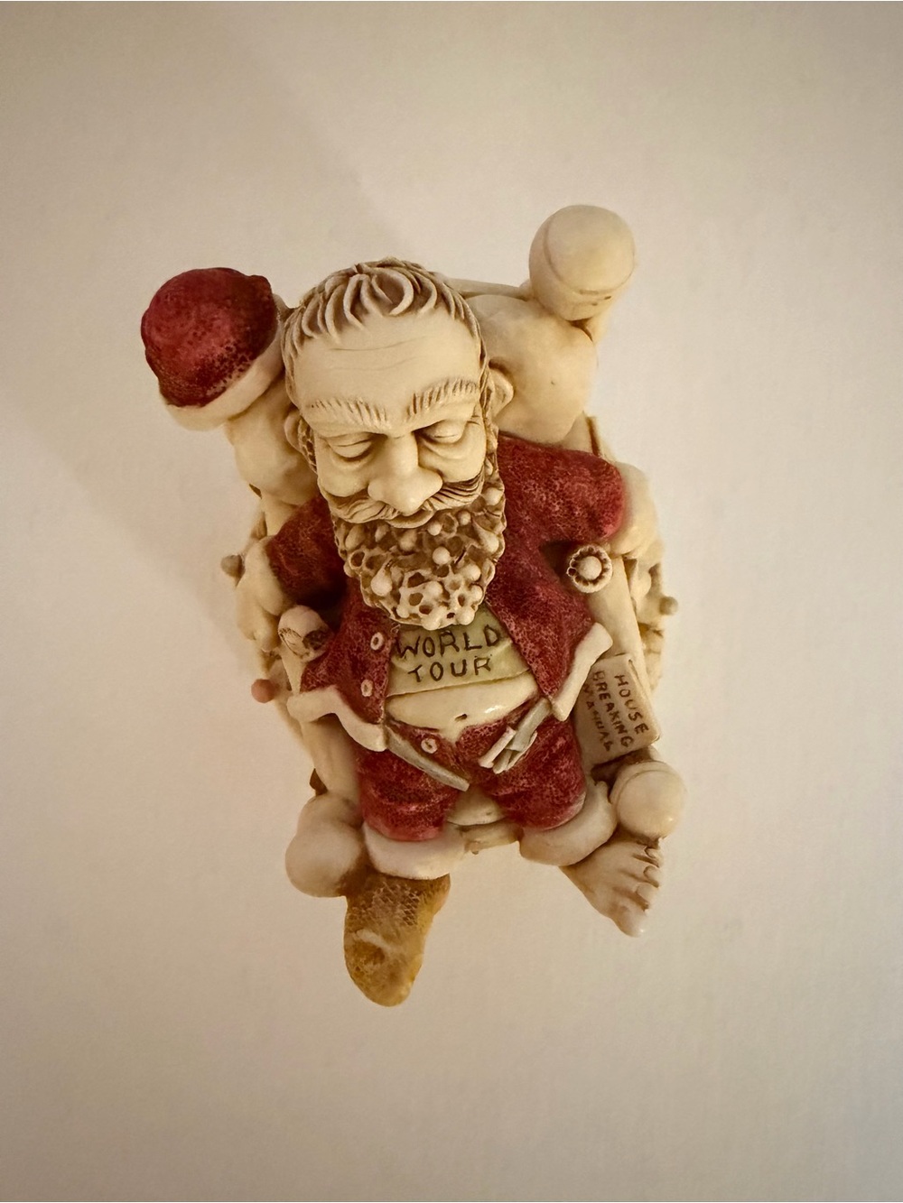 Harmony Kingdom Knackered Nick 2001 Santa Holiday Timed Edition